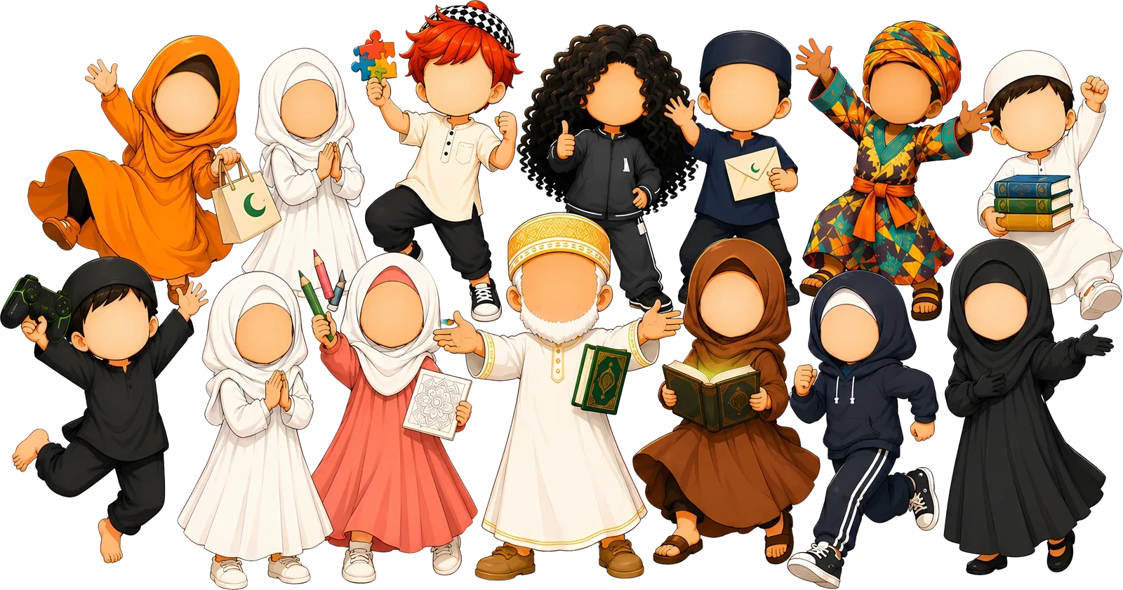 The whole Animuslim class, joyful